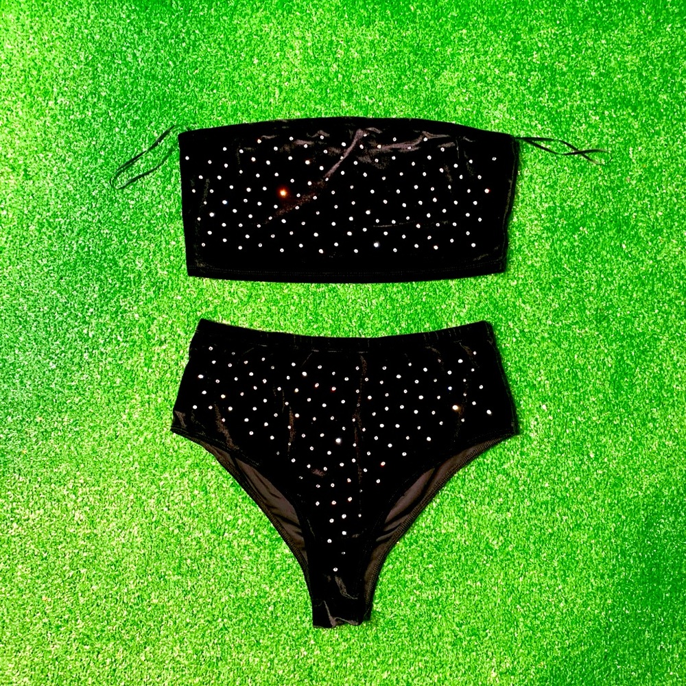 2 Piece Rhinestone Studded Top & Bottom from Fashion Nova 💎